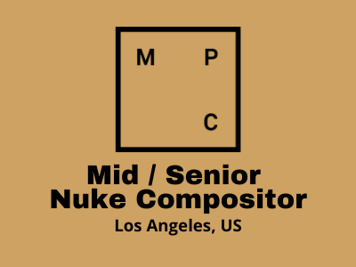 Job opening for Nuke Compositor at MPC