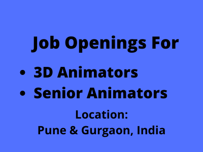 Job openings for 3DSenior Animators