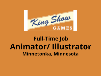 King Show Games hiring Animator Illustrator