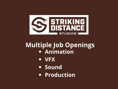 Multiple openings at Striking Distance Studios