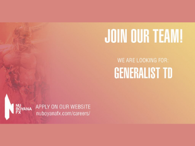 Nu Boyana FX studio is hiring Generalist TD
