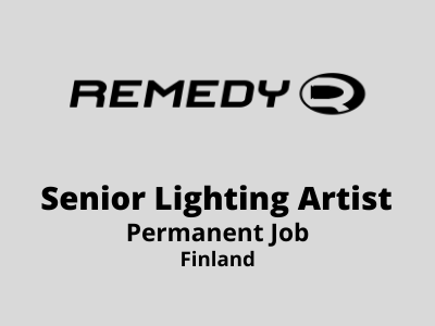 Permanent job opening for Senior Lighting Artist 