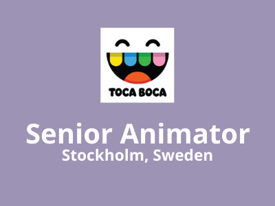 Senior Animator required at Toca Boca