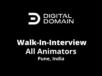 Walk in interview at Digital Domain Studio