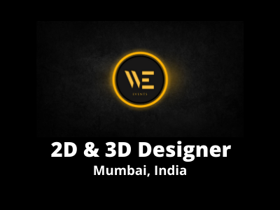 2D/3D Designer job at We Events Conventions - Illustrator, 3DsMax