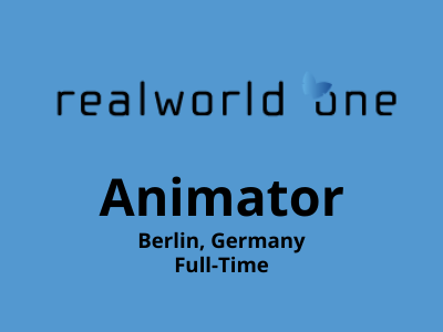 Animators required at Realworld One Studio