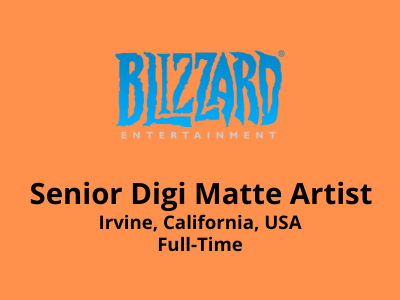 Blizzard studio hiring Senior Digi Matte Artist
