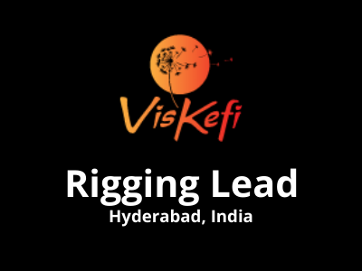 Full-time Rigging Lead required at Viskefi studio