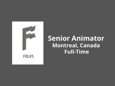 Full-time Senior Animator required at Folks