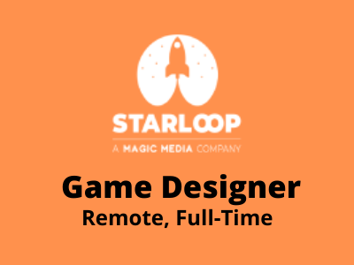 Game Designer required at Starloop Studios