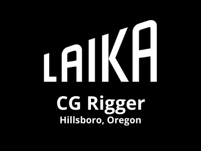 Job opening for CG Rigger at Laika Studio
