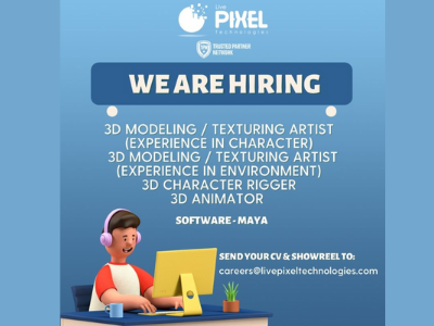 Job openings at Live Pixel Technologies