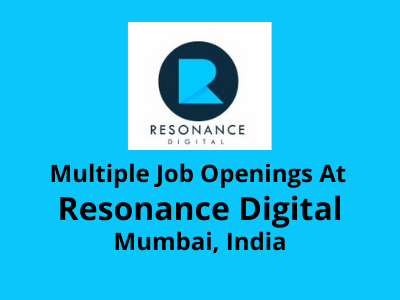 Multiple job openings at Resonance Digital