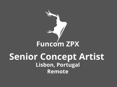 Senior Concept Artist required at Funcom ZPX