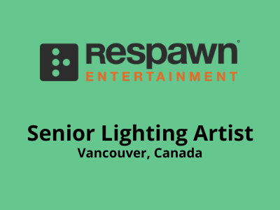 Sr Lighting Artist required at Respawn Entertainment