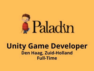 Unity Game Developer required at Paladin