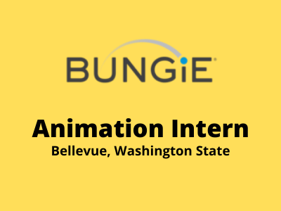 Bungie studio is hiring Animation Interns