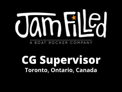 CG Supervisor required at Jam Filled Studio