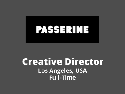 Creative Director required at Passerine Studio