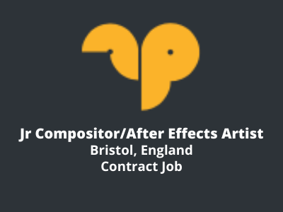 Jr. After Effects Artist required at A Productions