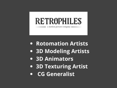 Multiple job openings in Retrophiles Studio