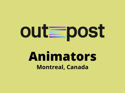 Outpost VFX studio is hiring SrJr Animators