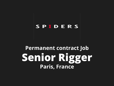 Permanent job opening for Sr. Rigger at Spiders
