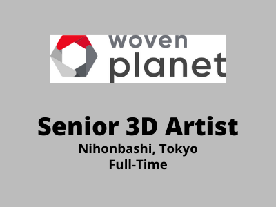 Senior 3D Artist required at Woven Planet Studio
