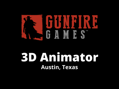 3D Animator required at Gunfire Games Studio