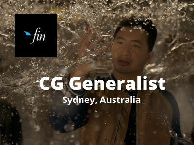 CG Generalist required at Fin Design + Effects