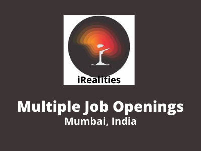 Full-time job openings at iRealities Studios