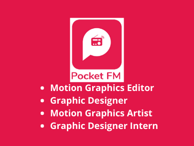 Pocket FM hiring open Multiple profiles