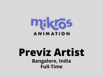 Previz Artist required at Mikros Animation - Matchmoving, Rotoscopy