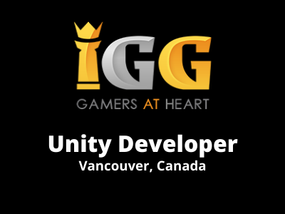 Unity Developer required at IGG Gamers Studio