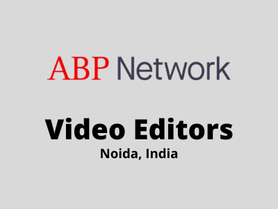 Video Editors job opening at ABP Networks