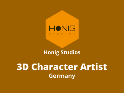 3D Character Artist required at Honig Studios