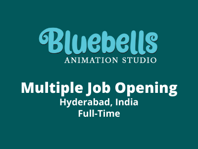 Bluebells Animation Studio multiple job openings