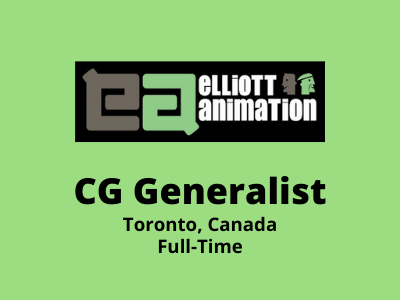 CG Generalist required at Elliott Animation