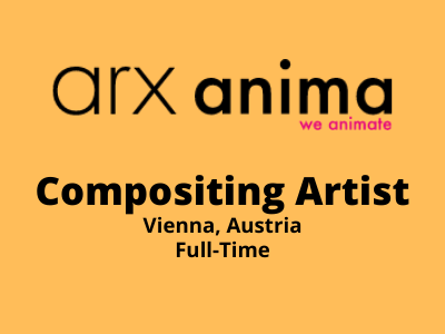 Compositing Artist required at arx anima Studio