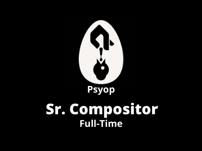 Full-time job opening for Sr. Compositor at Psyop