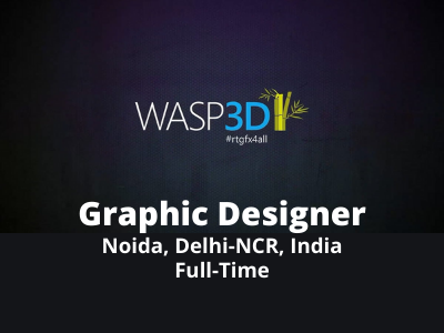 Graphic Designer required at WASP3D Studio