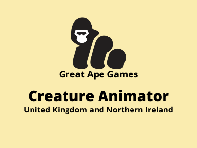 Great Ape Games is hiring Creature Animator