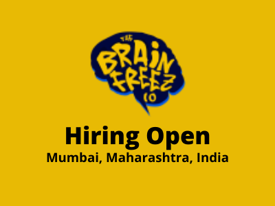 Hiring open at The Brain Freez 10 studio