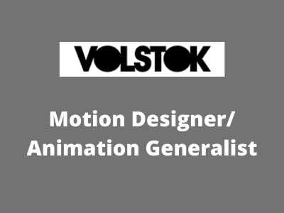 Job for Motion Designer Animation Generalist