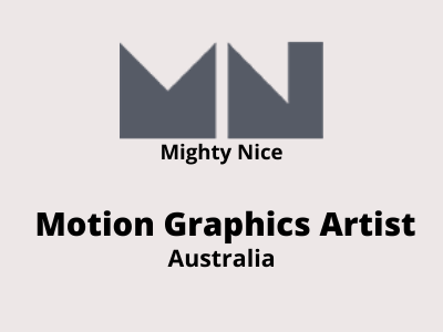 Mighty Nice is hiring Motion Graphics Artist