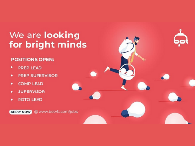 Multiple job openings at Bot VFX Studio