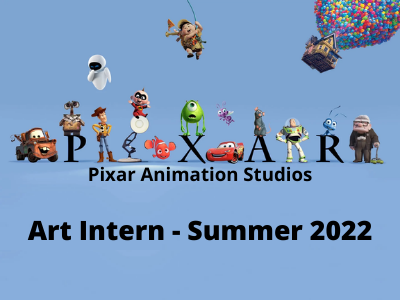 Pixar Animation Studios is hiring Art Intern - Full-time interns