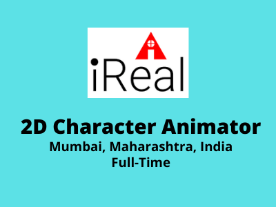 2D Character Animator job opening at IReal Studio