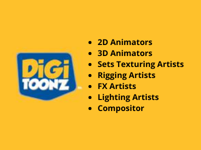 2D3D Animators job openings at Digitoonz