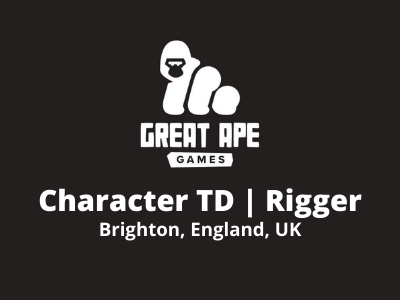 Character TD Rigger required at Great Ape Games